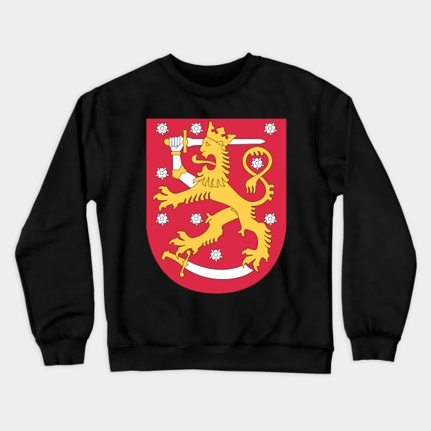 Coat of arms of Finland Crewneck Sweatshirt by Wickedcartoons